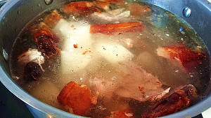 Grandma white duck wears soup (roast duck) practice measure 3