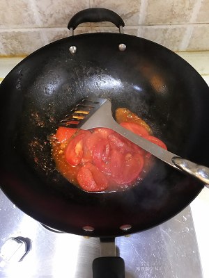 The practice measure of beautiful soup of egg of laver of tomato dried small shrimps 6