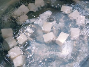 Soup of beautiful clam bean curd (tomato flavour) practice measure 3