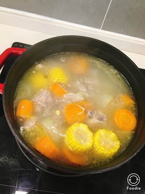 The practice measure of soup of chop of corn of 0 failure wax gourd 6