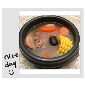 The practice measure of soup of Chinese chestnut of bone of Xian Tian oxtail 3