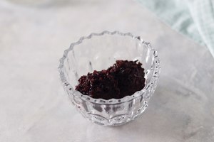 The practice measure of soup of tremella of fruit violet rice 14