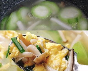 Delicacy arrives the practice measure of soup of exploded egg of stay of proceedings of towel gourd bacterium 4