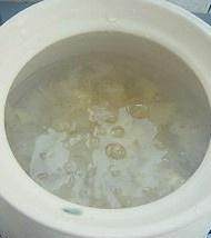 The practice measure of soup of violet potato tremella 3