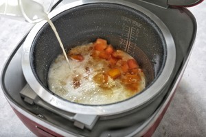 Swallow of peach glue snow stews papaya milk (edition of dawdler of electric meal Bao) practice measure 9