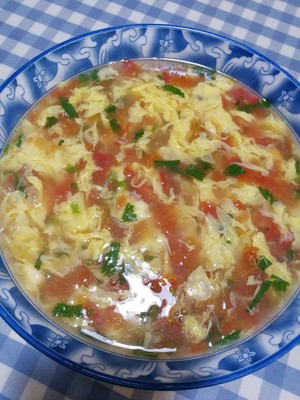 The practice measure of tomato egg soup 6