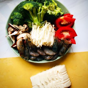 Soup of bean curd vegetable (eat reducing weight) practice measure 1