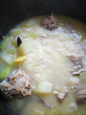 The practice measure of soup of wax gourd chop 8