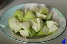 The practice measure of soup of towel gourd beautiful clam 4