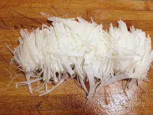 The practice measure of soup of dumpling of white turnip bean curd 4