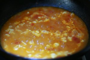 トマト卵のスープの実践尺度10