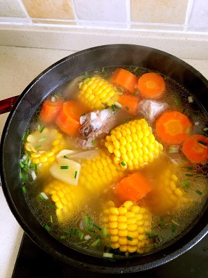 The practice measure of chop corn soup 5