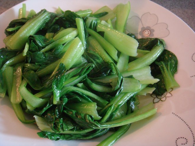 
Fry the practice of green vegetables, fry green vegetables how to be done delicious