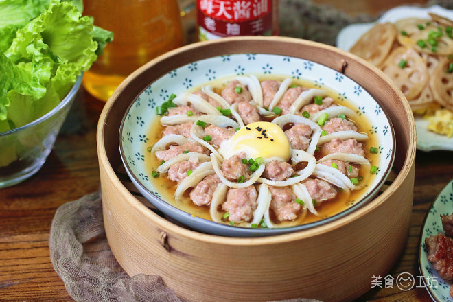 レンコンの根の蒸発の肉-絶対に宴会である最初の選択作品！ 練習