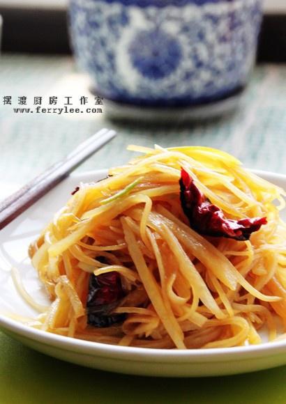 
Fry the practice of potato silk, fry potato silk how to be done delicious