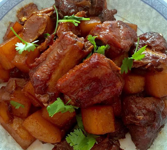 
The practice of potato of chop of braise in soy sauce, how to do delicious