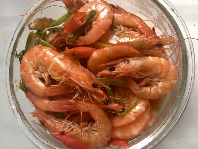 
The practice of 5 minutes of sweet hot shrimp, how to do delicious