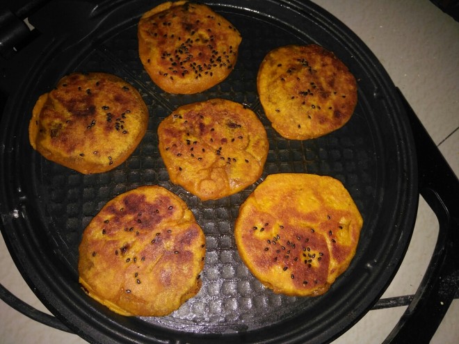 
Pumpkin cake (edition of electric baking pan) practice