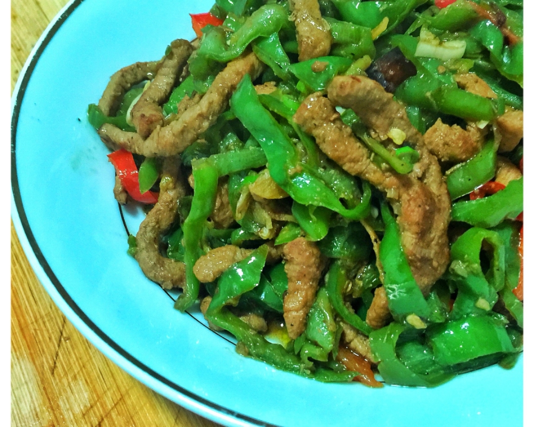 
Green pepper shredded meat (Hunan dish Test) practice