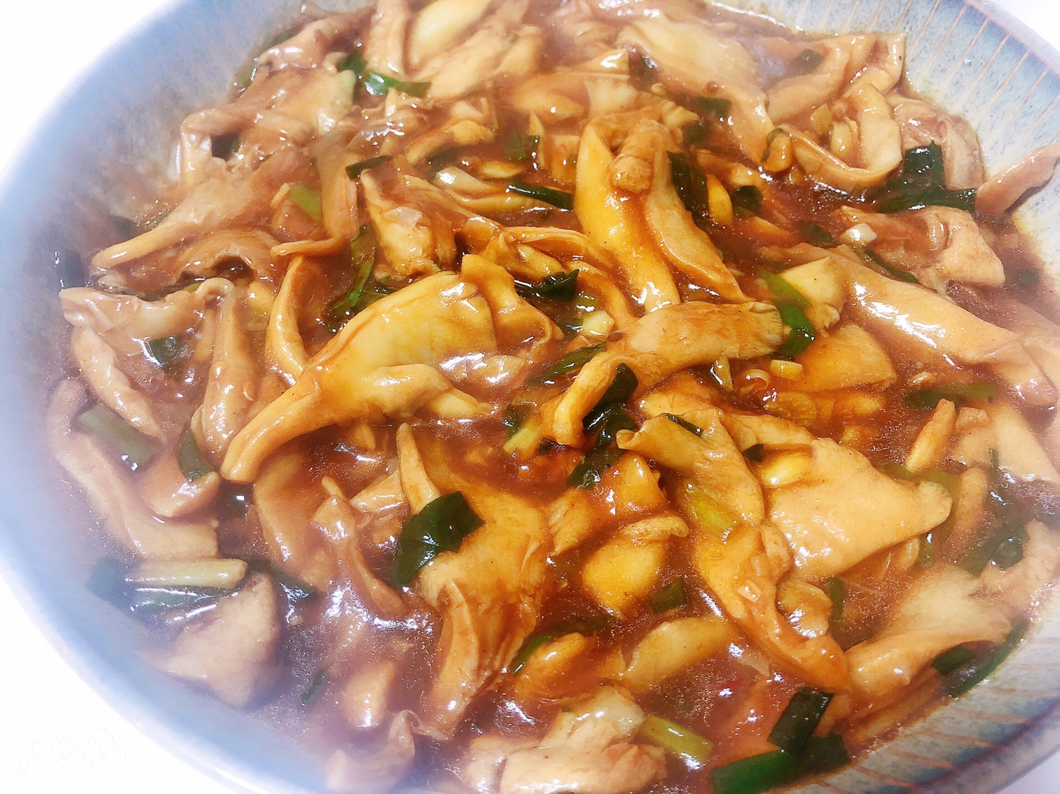 
The quick worker of office worker is simple dinner -- the practice of sweet green bright mushroom