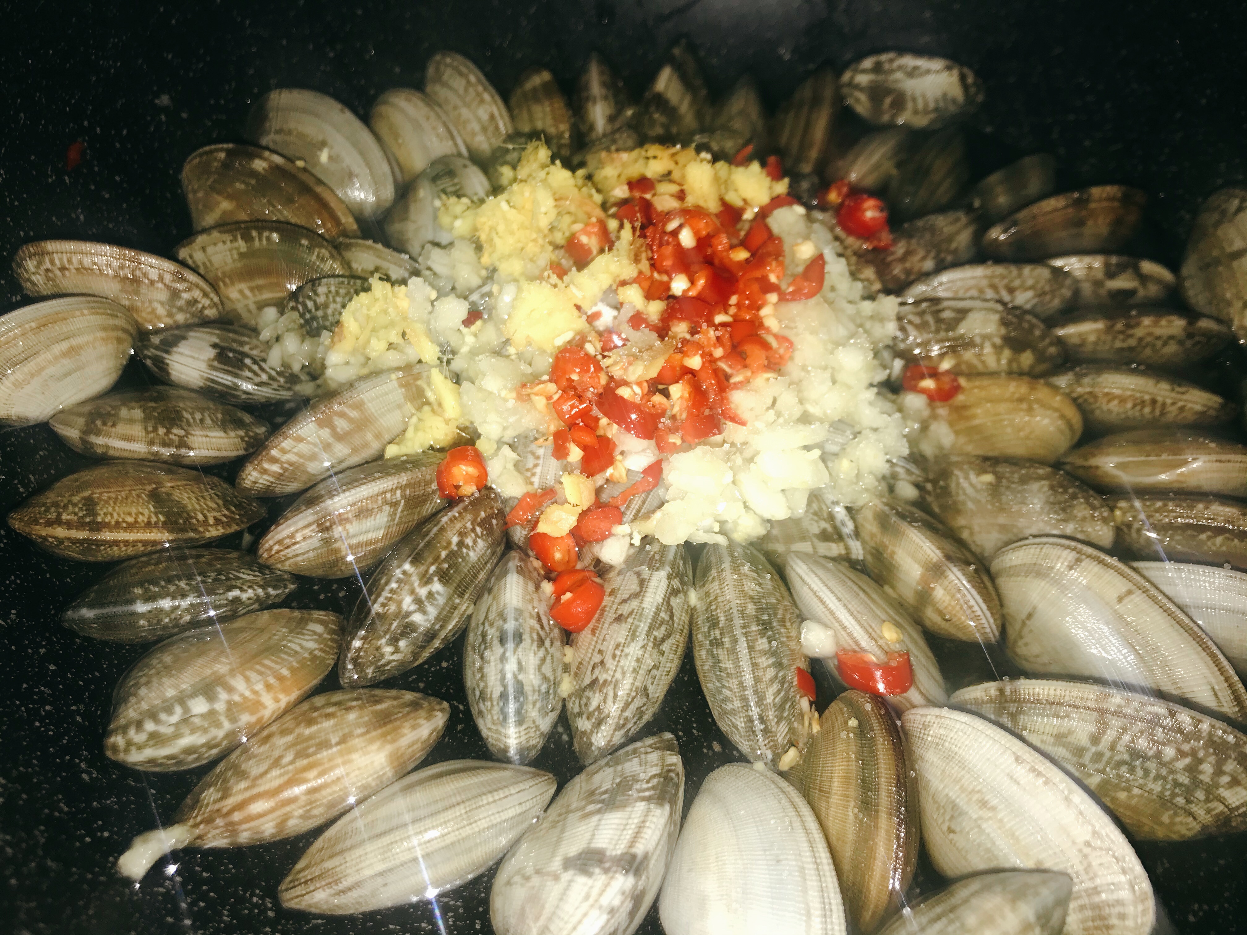 煮るあさりの練習、煮るあさりは美味しかった