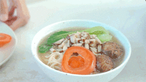 [mushroom noodles in soup] practice measure 6