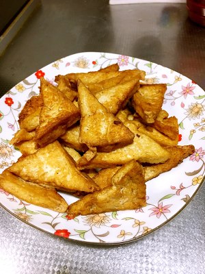 The practice measure of bean curd of the daily life of a family 4