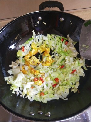 The practice measure that cabbage fries yam vermicelli made from bean starch 5