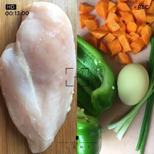 Murmur flesh (pineapple + pigeon breast flesh) practice measure 1