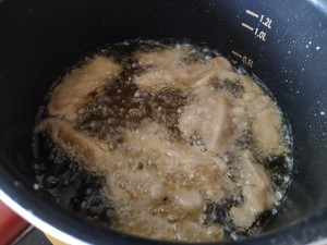 Eat not to remove pork [flesh of sweet-and-sour chicken breast] practice measure 4