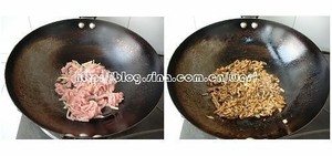 The practice measure of green pepper shredded meat 2