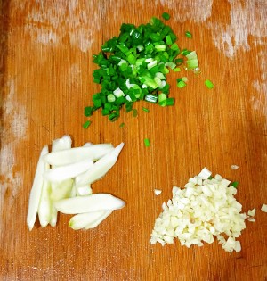The practice measure of prawn of a condiment made of roast prickly ash and salt of quick worker dish 4