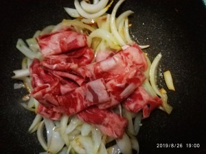 シンプルなタマネギが牛肉3をフライする練習対策