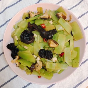 The practice measure that lettuce fries Xianggu mushroom agaric 9