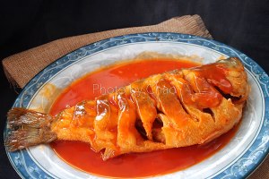Fish in sweet and sour sauce (rival restaurant to exceed simple tall Yan Zhi) practice measure 10