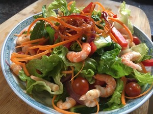 The practice measure of salad of fruit of oil of bright shrimp ox 5