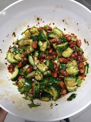 The cucumber of super go with rice mixes the practice measure of pignut 5