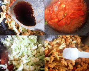 The practice measure that tomato of novice of the daily life of a family fries beautiful dish 5