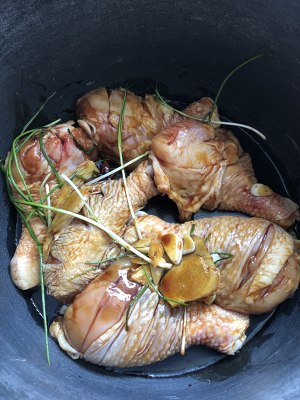 Not the practice measure that scald water does not put oily drumstick 3