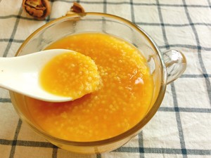 Quick worker breakfast, the practice measure of the pumpkin millet congee that raises a stomach 9