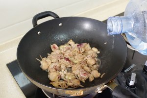 The practice measure of meal of chicken of quick worker curry 8