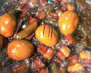 The practice measure of egg of stew of flesh of braise in soy sauce 7