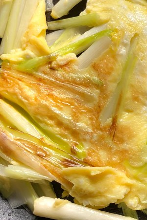 ホットベッドチャイブが卵を炒める5