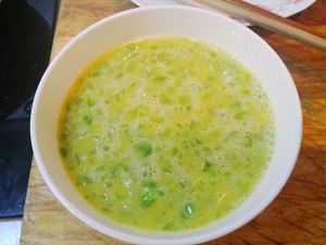 The practice measure of cake of balsam pear omelette 5