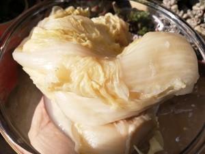 The practice measure of northeast pickled Chinese cabbage 6