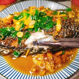 醤油0の煮込み0のフナの魚の練習対策