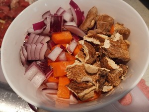 The practice measure of meal of stew of beef of carrot Xianggu mushroom 2