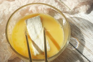 4 paces can make favorable balance of trade delicious the practice measure of the sweet decoct bean curd of go with rice 4