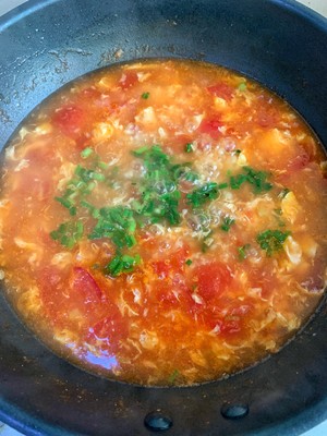 トマト卵のスープの実践尺度12
