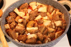 Super the practice measure that sweet chop sweet potato stews New Year cake 5